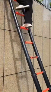 UORRIS Telescopic Ladder Aluminum Heavy Duty Multifunctional Household Portable Anti-Slip