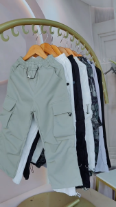 Cargo Pants for Kids Girls 3-14 Years Old New Korean Style String Design Casual Outfit 4 Pockets Pants for Girls