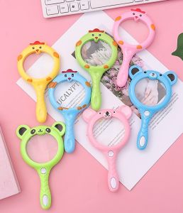 Chick/Bear/Cat/Rabbit Design Magnifying Glass for Kids - Up to 3x Magnifying + Compass + Kaleidoscope