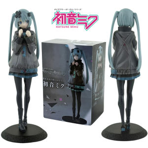 Bandai | New  Desktop Cute 8.07inch Hatsune Miku Kwaii Style Anime Figure Toys PVC Model Collector Doll Birthday Gift