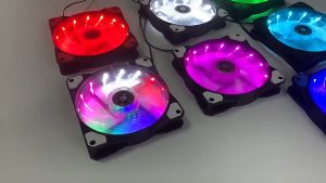 พัดลมเคส ไฟสีแดง ไฟสีขาว ไฟสีน้ำเงิน FAN CASE 12cm Godreal Red White Blue