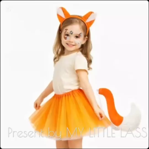 Kids Mixed‑Animal Costume Set - Soft Comfortable Cute Fun For Occasions - Suitable For 3-10 Years Old - Headband Skirt Tail Bow Gloves - Full Set Options - Ready Stock Malaysia Fast Shipping