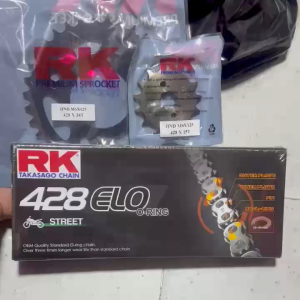 Honda MSX 125 Bộ Nhông 15T - Dĩa 34T Sên RK 428ELO O-ring Phốt Cao Su Chính Hãng RK TAKASAGO