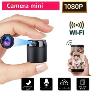 Camera Wifi Mini 1080P Không Dây Chạy Pin Camera IP Nhỏ Gọn Với Chức Năng Xoay Ngang 360 Độ Để Giám Sát Bằng Điện Thoại Di Động