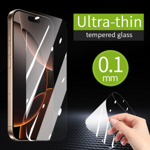 【 Ultra Thin 0.1mm & 0.15mm 】Tempered Glass for IPhone 16 Pro Max IPhone 16 Plus 15 Plus 14 13 Mini 12 11 Pro X XS Max XR 7 8 6 6s SE 2020 SE3 2022 Clear Screen Protector Film