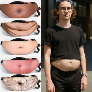 กระเป๋าคาดเอวพิมพ์ 3 มิติ - แกล้งขำขันและเลียนแบบ - ชุดแต่งกายเล่นบทบาทสมมติในวันฮาโลวีน อุปกรณ์เสริมแฟชั่นสำหรับงานปาร์ตี้ ป้องกันการโจรกรรมกระเป๋าแบบสตรีท