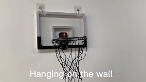 Portable Indoor Basketball Hoop With Score Counter Folding Mini Hanging Basketball Ring Wall-mounted Basketball Hoop Outdoor backboard Adult Teenager standard basketball stand Basketball Rings