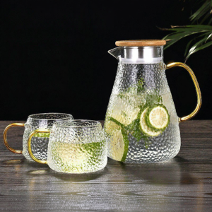 Heat Resistant Cold Water Pitcher Set Glass