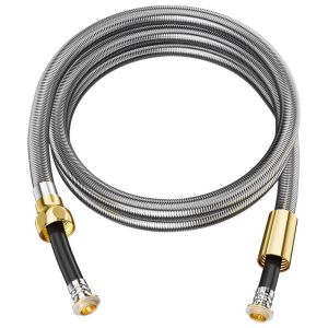 Non-Impression Copper Stainless Steel Shower Hose Universal Bathroom Heater Water Pipe Anti-Explosion Accessories with Spray Head Set