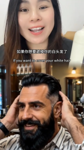 Dr.ville Hair Dye Shampoo Natural Black & Brown Combo Grey Hair Coverage Herbal Hair Color Care Shampoo 染发洗发水
