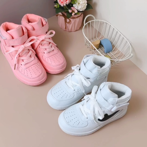 LUCKIDS sneakers shoes for kids girls high tops sport casual shoes for kids size 26-36