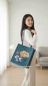 New Style Ladies’ Tote Bag Large Capacity Open Top Fashion Felt Shopping Bag A112