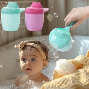 Baby Bath Caps Shampoo Rinser Kids Shampoo Rinse Cup Bath Shower Washing Head Children Bathing Baby Shower Spoons Kids Bath Tool