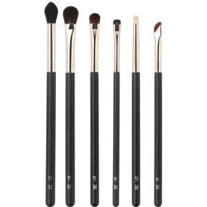QINZHI | Eyes Makeup Brush Set 6 Pieces - Blending Shading Eyeshadow Detail Eyeline