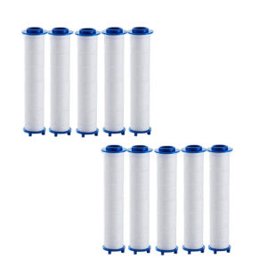 10Pcs Replacement Shower Filter for Held Showerhead - High Output Shower Water Filter to Remove Chlorine Fluoride and Hard Water
