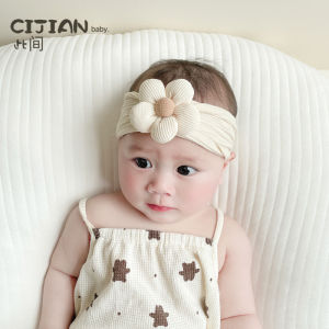 Baby Hair Accessories Spring Autumn New Style Thin Flower Headband Summer Boys Protective Cap Girls Floral Headwear Baby Hats