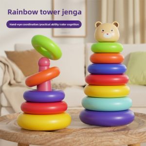 Besee | Educational Development Rainbow Tower Stacking Toy for 1-2.5 Years