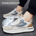 Yearcon Men's Running Shoes Breathable Mesh Thin Style Sporty Low Cut Synthetic Leather And Fabric Upgraded Spring 2024. 