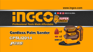 INGCO 20V CORDLESS PALM SANDER CPSLI2014 (BARE UNIT)