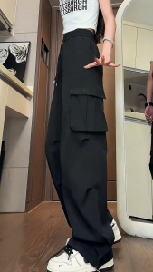 LJPNK Mens Ice Silk Cargo Jogger Pants – Waterproof Breathable Military Style Outdoor Tactical Pants for Summer