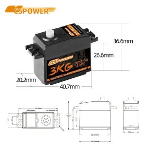 Servo Kỹ Thuật Số Độ Chính Xác Cao DSPOWER 3KG Mô-men Xoắn 5KG Dành Cho Xe RC Mô Hình Xe Tải Robot Tỷ Lệ 1/12 1/14 Tương Thích Với MJX Axial WLtoys