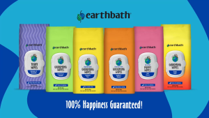 Earthbath Oatmeal & Aloe Grooming Wipes Helps Relieve Itching & Dry Skin Made in USA 100 Count