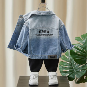 Áo Khoác Denim Thời Trang Cho Bé Trai Mùa Xuân Thu Áo Khoác Trẻ Em Áo Khoác Ngoài Thường Ngày Cho Bé Trai