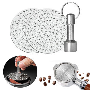 3pcs Espresso Puck Screen and Magnet Kit Stainless Steel Reusable 51/53/58mm Espresso Coffee Mesh Filter Screen Barista Tools