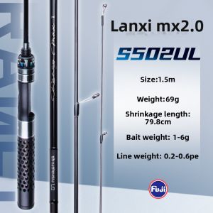 fishingfans | Ultra-light Carbon Micro Fishing Spinning Rod Set