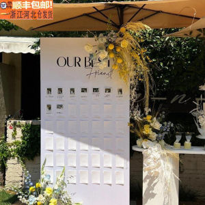 Marriage Engagement Welcome Board Scene Layout Decoration Banquet Door Wedding Supplies Polaroid Photo Wall Background Wall KT Board