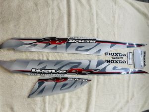 Bộ tem decal dán xe máy Honda Wave a Wave alpha Wave anpha đời 2011 màu xám zin thái siêu đẹp