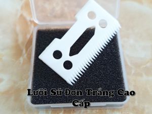 Lưỡi sứ tông đơ cắt tóc cắt bén chạy êm thay thế cho nhiều mẫu tông đơ.