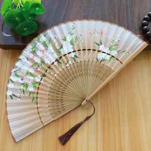 Yisheng | Antique Style Portable Durable Childrens Silk Folding Fan