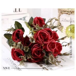 Bouquet bunga P41 MAWAR Artifisial Dekorasi