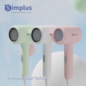 SimplusPink Hair Dryer Foldable Design Ionic Hair Care 1250W Power 3 Adjustable Modes 3 colour