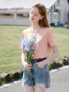 XIANGYING | Lightweight Regular Shoulder Short Sleeve T-Shirt