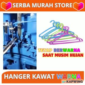 Serba Murah Store - Hanger Kawat Warna Isi 40pcs Stainless Anti Karat Murah dan Tebal Gratis Ongkir