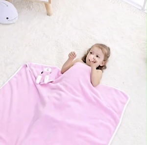 Baby Bath Towel Super Absorbent Polyester Material Cute Animal Hooded Bath Towel Bathroom Supplies Beach Cape