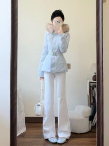 Low Waist American Style Denim Jeans High Rise Wide Leg Bootcut Pants Long Floor Length Washed out White Girls Casual Jeans