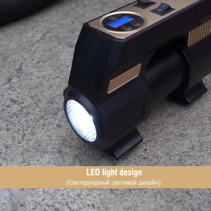 BOSCH Digital Air Compressor LED Light Portable Air Compressor with Digital Tire Pressure Gauge and Durable Tube for Car Motorcycle SUV - 30 Cylinder