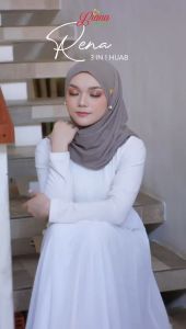 Jilbab Pashmina Instan Pasthan Pastan Jersey Rena 3in1 By Liana Hijab BY MOSLEMWEAR