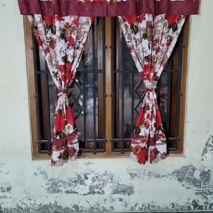 gorden serut jendela terbaru uk 100 x 150 / gorden jendela poni minimalis