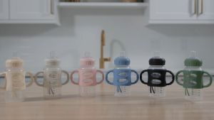 Dr. Browns F. Bottle 9oz/270ml PP Wide-Neck Options + Sippy Spout Bottle w/Silicon Handles