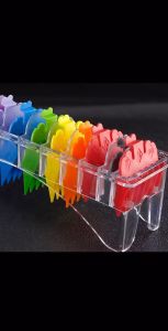 ส่งไว 10 ชิ้น ฟันรองปัตตาเลี่ยน เกรดพรี่เมี่ยม ฟันรอง หวีรอง ตัดผม WAHL 1.5-25 มม. (คละสี / สีดำ)