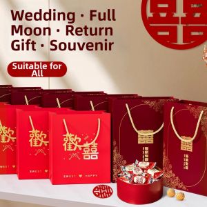 Wedding Favor Bags Red Packaging Bags for Celebrations