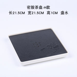 Portable Mini Tea Tray Water Storage Drainage Simple Home Use Japanese Style Gongfu Tea Plate Compact Tea Sea Tabletop