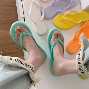 Dép Xỏ Ngón Nữ Mùa Hè Mới Thời Trang Phòng Tắm Chống Trượt Đế Mềm Dép Đi Trong Nhà Màu Trơn Đơn Giản