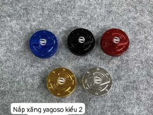 Nắp xăng nhôm CNC  bọc nắp xăng zin (phụ tùng dọn xe)