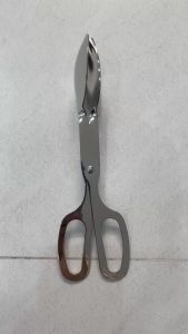 Kẹp gắp thức ăn Salad Inox hình kéo đầu gắp hình muỗng nĩa Kẹp inox gắp thức ăn hình kéo Kẹp gắp Buffet