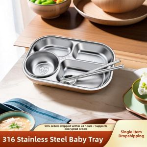 Stainless Steel Compartment Tray All Ages
